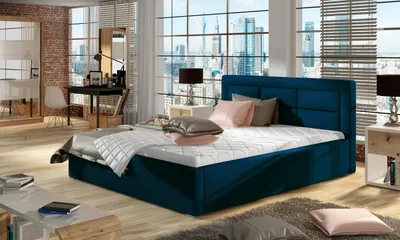 Obrázok produktu pre Čalúnená posteľ 140x200 SLEEPORA 1 - modrá