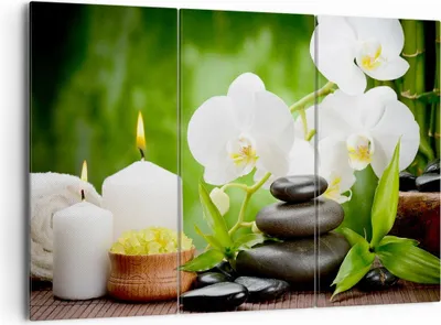 Produktbild von Bild auf Leinwand - Leinwandbild - Blume aromatherapie spa - 165x110cm - Wand Bild - Wanddeko - Leinwanddruck - Bilder - Kunstdruck - Wanddekoration - Leinwand bilder - Wandkunst - CE165x110-2718