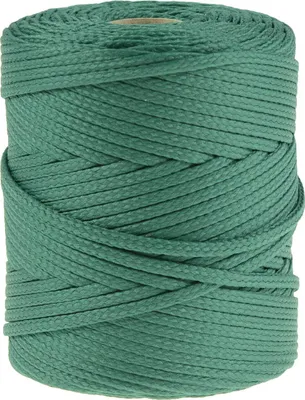 Produktbild von Polyester-Schnur 100m Kordel 4mm, PES Kordel Flechtschnur, Polyesterkordel, Farbe:seegrün