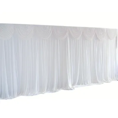 Produktbild von Gardinen Stoff Backdrop weiß Vorhang Fotostudios Deko Hochzeit Dekoration Party Hintergrund 3x3m