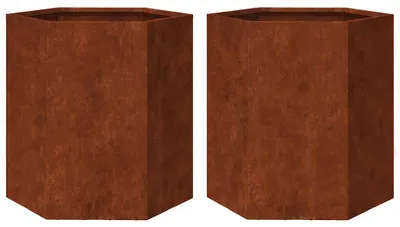 Produktbild von Pflanzkasten Cortenstahl rechteckig 46x40x45 cm offen