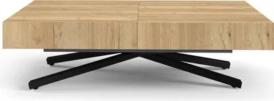 Produktbild von FURNLUX Couchtisch Sanna X Beige 80cm / Hauptfarbe: Beige / Abmessungen: 80 x 80 x 200 cm