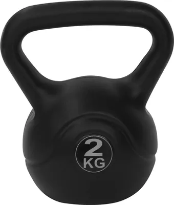 Produktbild von Tunturi Kugelhantel, Kettlebell, PVC mit Sand gefüllt, 2 kg