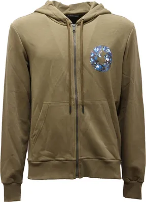 Obrázek produktu pro 3863AH felpa uomo SAVE THE DUCK zelená mikina na zip man