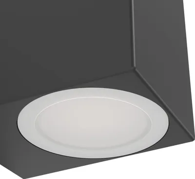Image de Eglo 900275 JABAGA LED Applique murale/plafonnier d'extérieur 4,6W noir IP44