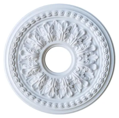 Image de Plafonnier rond pour lampe - Luminaire décoratif - Diamètre 26 cm, avec trou