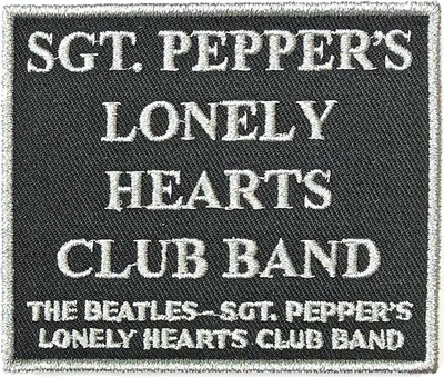 Image de The Beatles - Patch "Sgt Pepper's" RO6712 (taille unique) (Noir/Blanc)