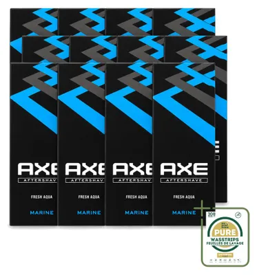 Productafbeelding van 12 x Axe Aftershave Marine - 100 ml - Verpakking met 12 stuks