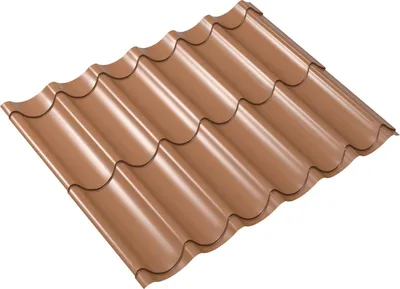 Produktbild von Weckman Metallziegel 80 x 106 cm 0,5 mm ziegelrot