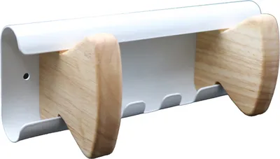 Produktbild von Unilux - Wandgarderobe, weiß, 2 Haken