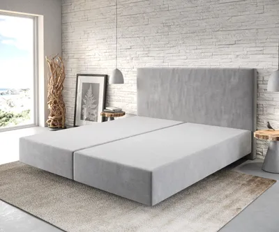 Produktbild von DELIFE Boxspringgestell Dream-Well 180x200 cm Mikrofaser Grau