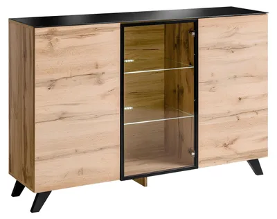 Produktbild von Kommode Holz Design Modernes Sideboard Wohnzimmer Einrichtung Neu