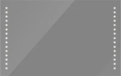 Produktbild von vidaXL Lustro łazienkowe z oświetleniem LED 100×60 cm
