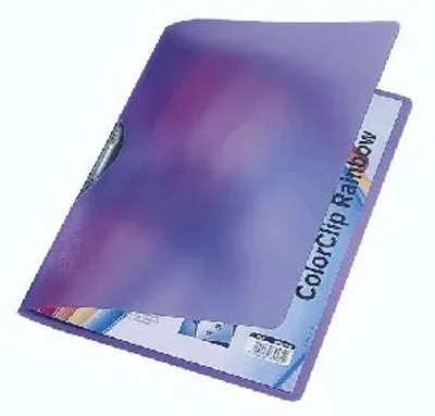 Produktbild von LEITZ Klemmhefter ColorClip Rainbow DIN A4 PP sortiert
