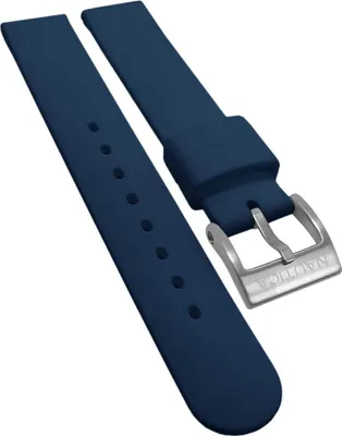 Produktbild von Nautica Uhrenarmband 16mm Kunststoff  blau gleichlaufend NAI09504MB