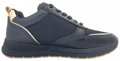 Imagen del producto de Zapatos deportivos de cordones negros para mujer, marca Tamaris, ideales para el tiempo libre