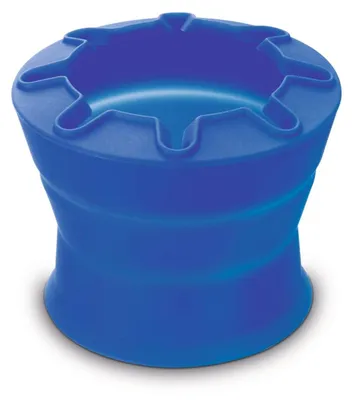 Produktbild von LAMY Wasserbecher aquaplus blue, faltbar, ideal für Schulunterricht, mit Pinselablage