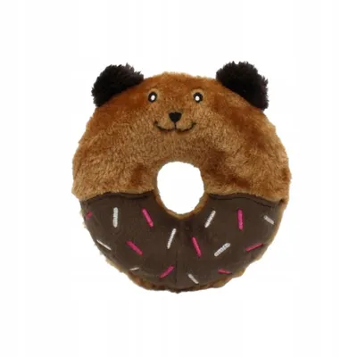 Produktbild von Spielzeug für einen Hund quietschend Donut Donut Teddybär