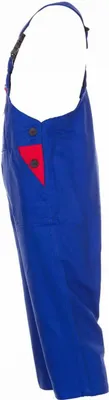Produktbild von Planam Kinder-Latzhose Gr. 122/128 kornblau/mittelrot