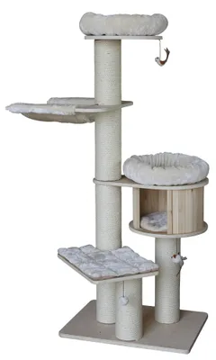 Zdjęcie produktu dla Nobby Odun, Wieża do drapania dla kota, Wolnostojący, Beżowy, 460 mm, 560 mm, 1760 mm