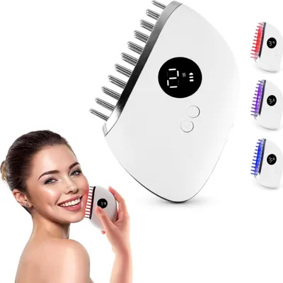 Produktbild von EMS Gua Sha Gesichtsmassagegerät, LED-Rotlicht, Lilalicht und Blautherapie, Gesichtsformungswerkzeug, Elektrisches Guasha zur Körperformung