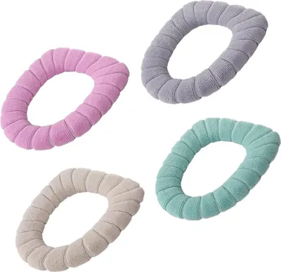 Produktbild von Toilettensitzbezug Waschbar Toilettensitzabdeckung Pads WC Sitzbezš¹ge WC Sitzkissen WC-Sitze WC Sitz Pad Toilet Seat Cover Plš¹sch Toilettensitzbezš¹ge fš¹r Badezimmer,Weich und Warm,Waschbar,4 Stš¹ck