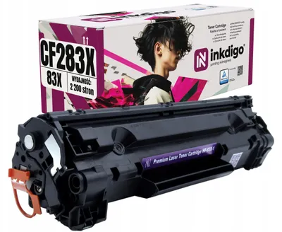 Produktbild von Inkdigo Toner CF283X für HP LaserJet Pro MFP M125nw, M125red, M125a, M126nw – Schwarz, 2200 Seiten,