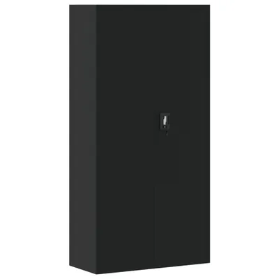 Zdjęcie produktu dla vidaXL Szafka na dokumenty czarna 90x40x180 cm stalowa