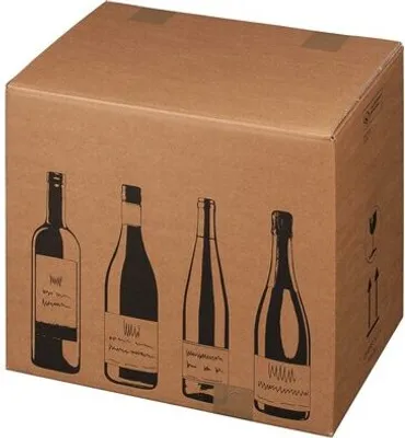 Produktbild von 5x Weinversandkarton für 12 Weinflaschen mit DHL & UPS
