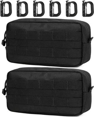 Produktbild von Taktische Molle EDC Utility Heuptasche, 2 Taschen, 6 Haken, für Outdoor Aktivitäten