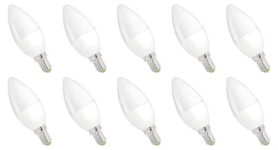 Produktbild von Spectrum E14 LED Kerzenlampe 6W 540lm 4000K Neutralweiß 230V 10 Stück