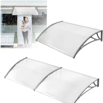 Produktbild von Vordach für die Haustür aus 5mm transparentem Polycarbonat