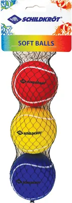 Produktbild von Softbälle, 3 Stück Meshbag, (rot, gelb, blau)