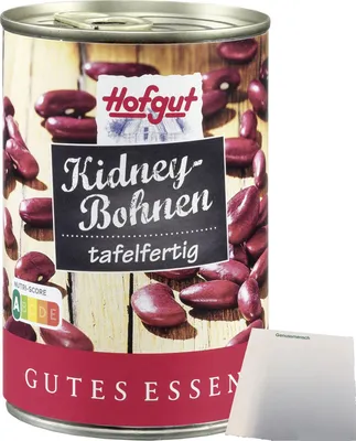 Produktbild von Hofgut Kidneybohnen (425ml Dose) + usy Block