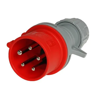 Produktbild von CEE-Stecker mit Phasenwender 400V 16A 3P+N+E