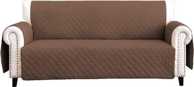 Productafbeelding van Famanu sofaovertrek, 3-zits (170 cm) - Lichtbruin