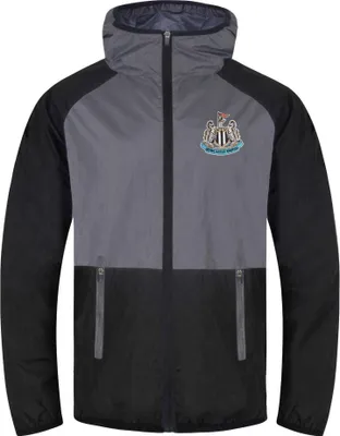 Produktbild von Newcastle United FC - Windschutz für Jungen, Raglanärmel GF376 (146) (Schwarz/Grau)