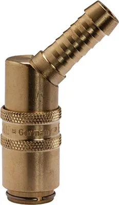 Produktbild von Riegler Temperierkupplung DN 6, Zapfen 9 mm, Absperrventil, Tülle 45°
