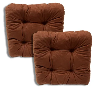 Obrázek produktu pro Sada 2 prošívaných podsedáků na židle 40x40x8 cm z mikrovlákna - 1000