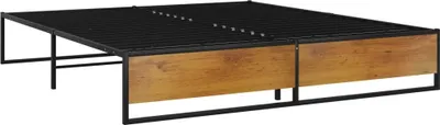 Produktbild von vidaXL Postelový rošt černý kov 160x200 cm