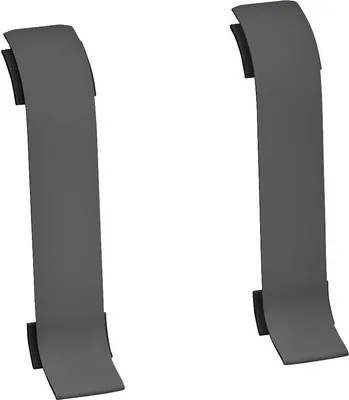 Produktbild von Prinz Verbinder für Kabelkanal-Sockelleiste dunkelgrau 60 mm