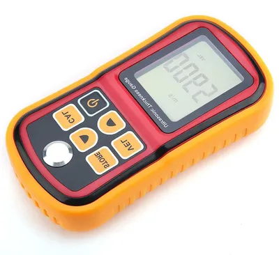 Productafbeelding van Ultrasone Dikte Meter - Dikte Gauge Meetinstrument - Materiaaldikte Meten - Automatische Kalibratie - 1.2-225mm - Oranje