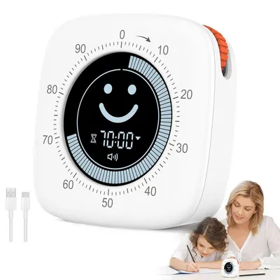Produktbild von Visueller 100-Minuten-Timer mit Stumm- und Vibrationsmodus – ein Timer für Küche und Arbeitszimmer.