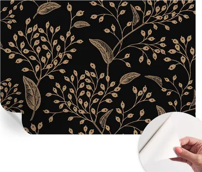Produktbild von Selbstklebende Wandtapete - Dekorative Tapete für Wohnzimmer - Klebefolie für Wandbilder - Tapetenfolie für Wanddekoration - 152x104 cm - Botanische Eleganz
