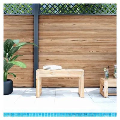 Produktbild von Gartenbank aus massivem Kiefernholz, 80 x 38 x 45 cm