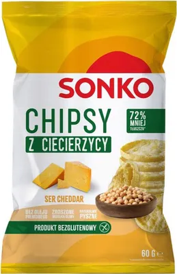 Obrázek produktu pro Sonko Cizrnové chipsy s čedarem 60 g