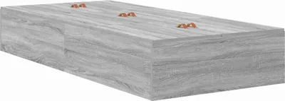 Zdjęcie produktu dla Łóżko 100x200 Szare Rama Łóżka z Pojemnikiem ze Stelażem do Sypialni
