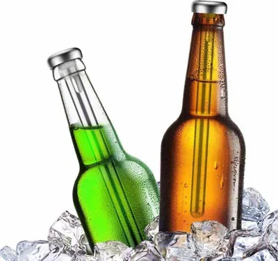 Produktbild von Bierkš¹hlstab aus Edelstahl fš¹r Flaschen mit Kš¹hlmittel zur schnellen Getr?nkekš¹hlung und tragbarem Design