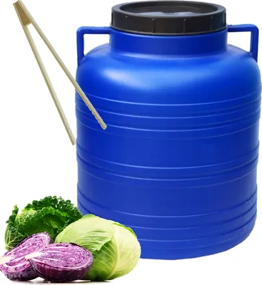 Produktbild von Sterk® 60 Liter Deckelfass, Kunststofffass, Futtertonne, Fass, Barrel, Schraubdeckel Fass 60 L, Fass