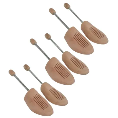 Produktbild von 3 Paar Holz Spiralfeder Schuhspanner von Gr. 36-48 (Set von 3 Paar), Schuhspanner:40/41
